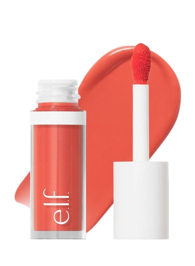 elf e.l.f. Camo Liquid Blush – Coral Crush, Ultra-Pigmented Long-Lasting Dewy Liquid Blush, 4 ml - Image 1